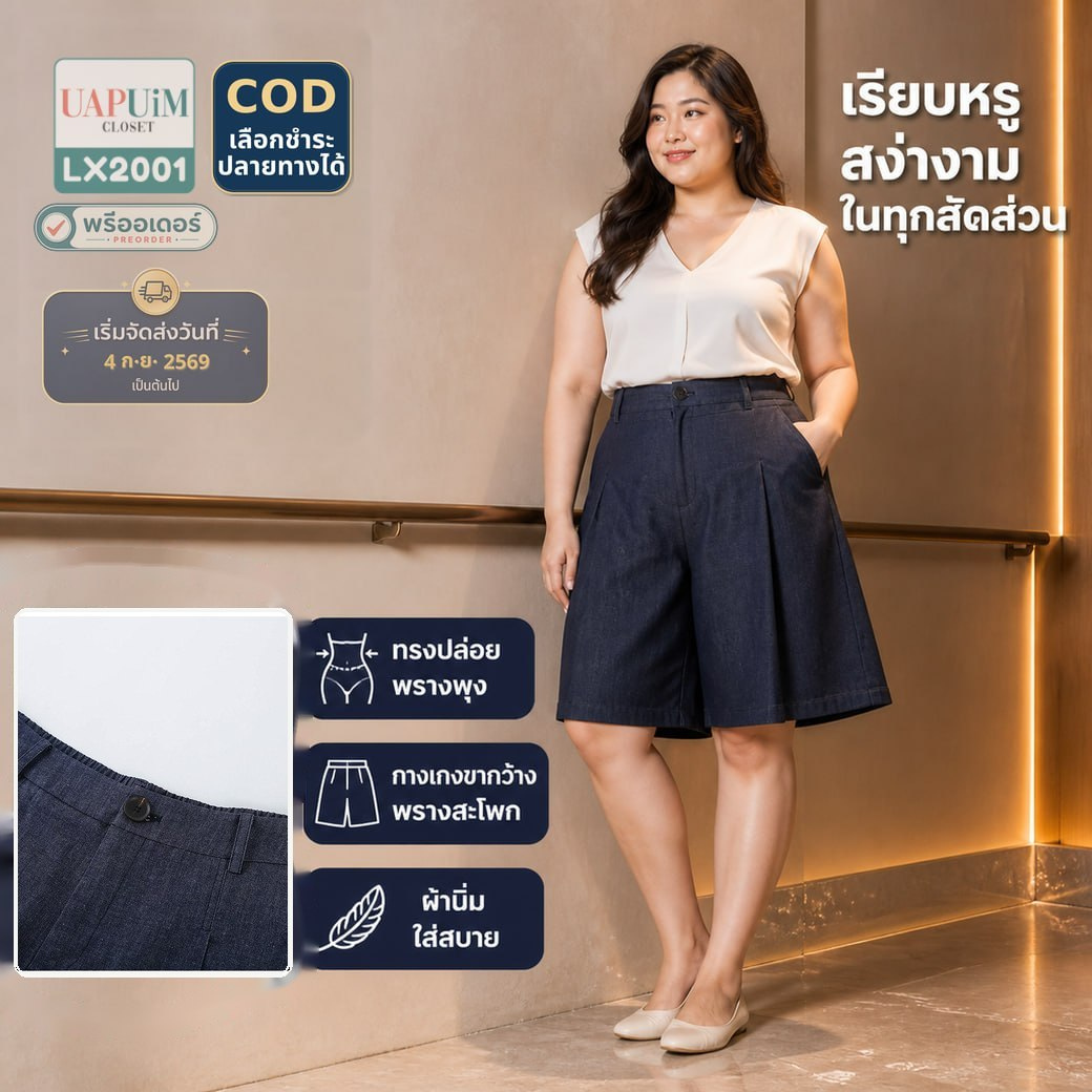 LX2001 กางเกงขาสั้น