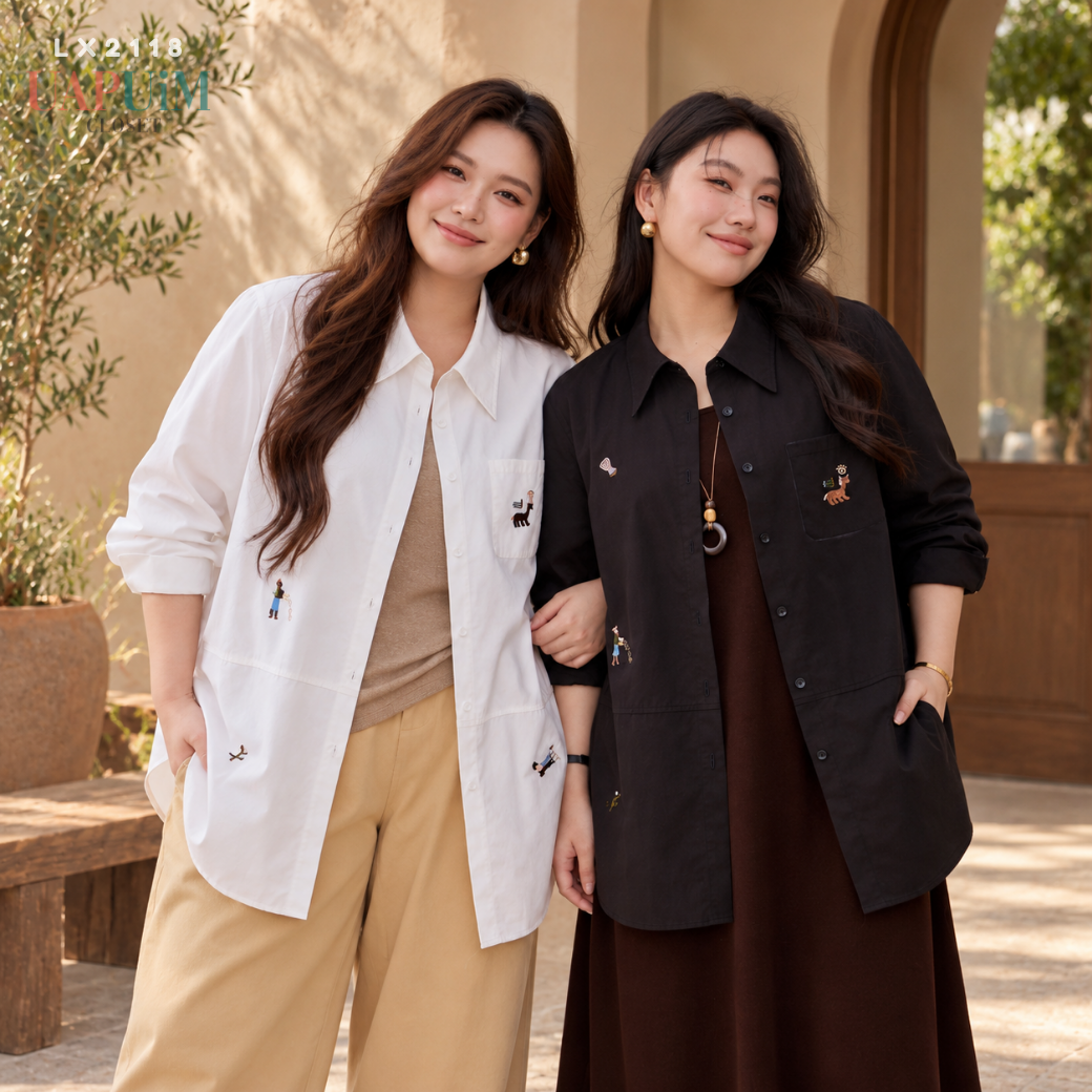 LX2118 เสื้อเชิ้ตแขนยาว